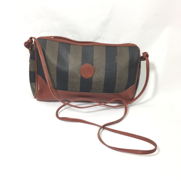 Fendi Handbags - Vintage Fendi Pequin Striped Crossbody Authentic